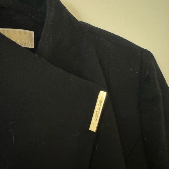 MICHEAL KORS wool blend belted wrap coat - Picture 4 of 5